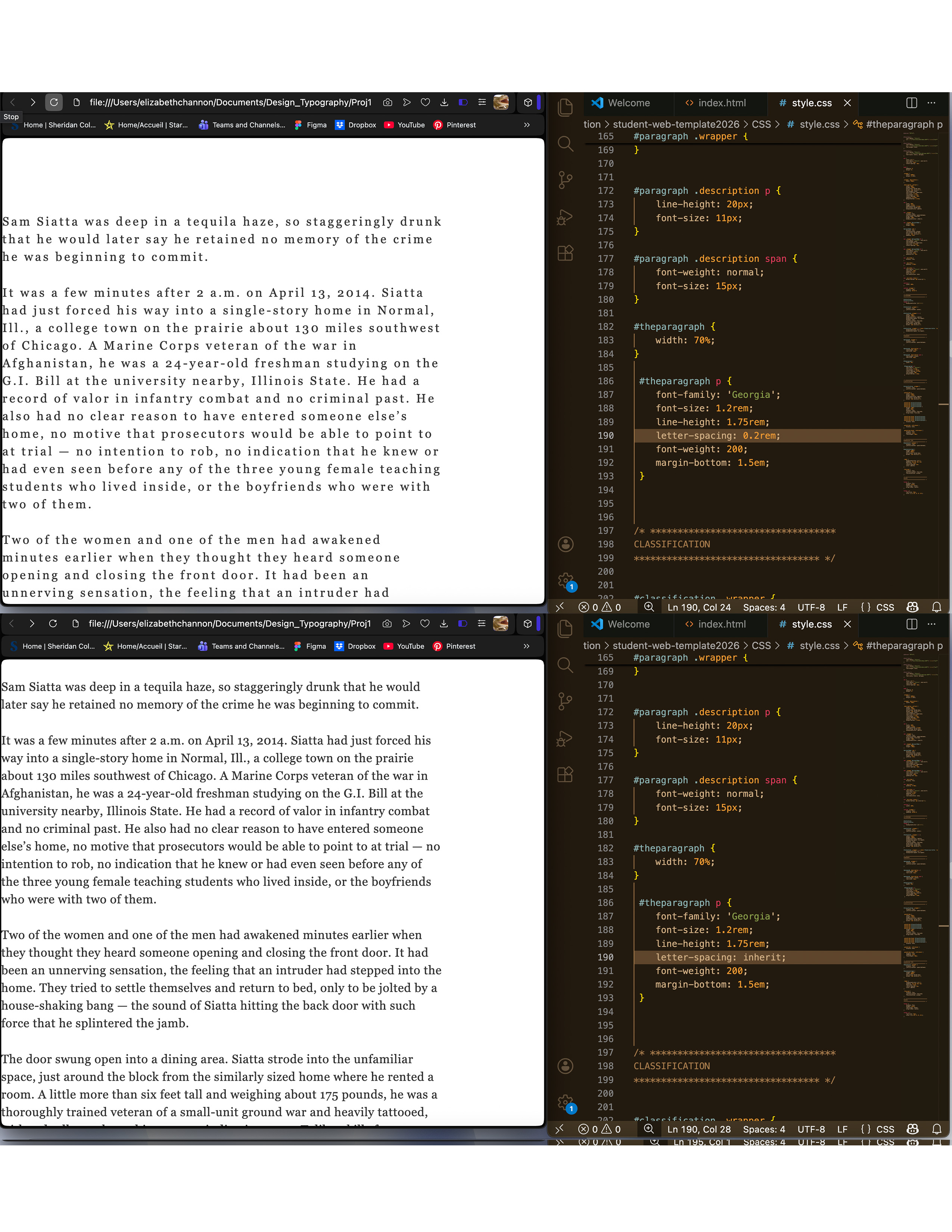 Coding Experimentations